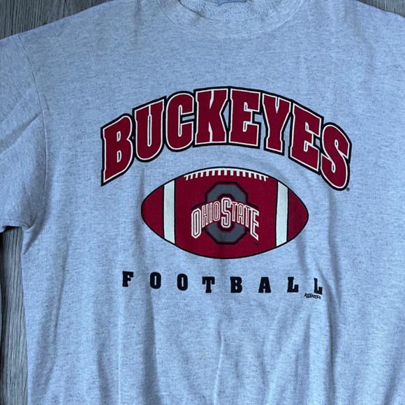 VTG OHIO STATE buckeyes crewneck sweatshirt L volunteer knit apparel made in USA - Picture 2 of 7